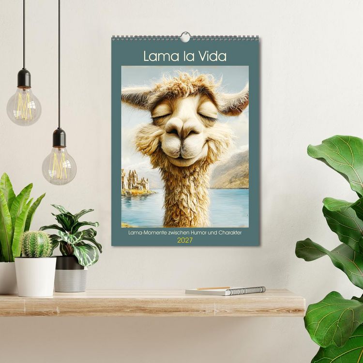 Produktbild: Lama la Vida. Lama-Momente zwischen Humor und Charakter (Wandkalender 2027 DIN A3 hoch), CALVENDO Monatskalender