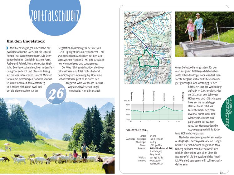 Produktbild: K&uuml;mmerly+Frey Erlebnis Schweiz Wandern Rundtouren - Wanderf&uuml;hrer