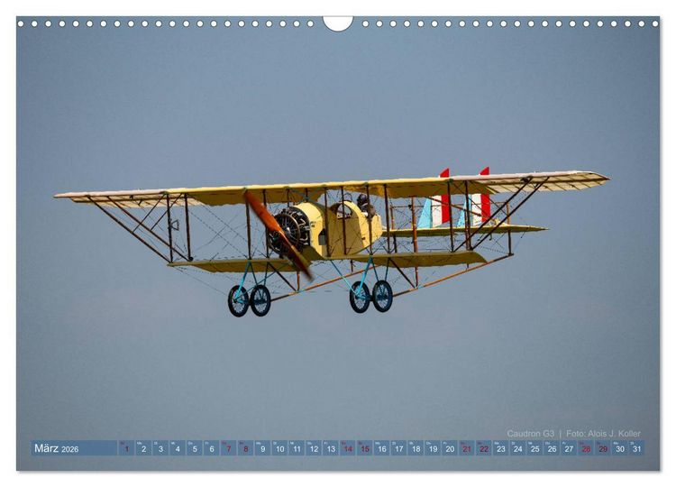 Produktbild: Historische Propellerflugzeuge 2026 (Wandkalender 2026 DIN A3 quer), CALVENDO Monatskalender