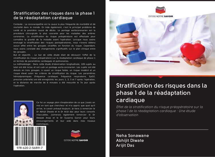Produktbild: Stratification des risques dans la phase 1 de la r&eacute;adaptation cardiaque