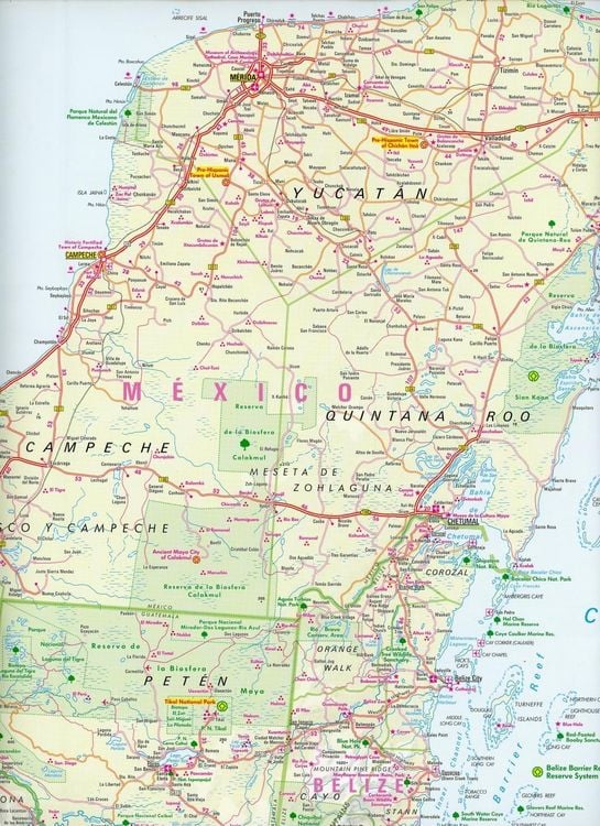 Produktbild: Nelles Map Landkarte Central America