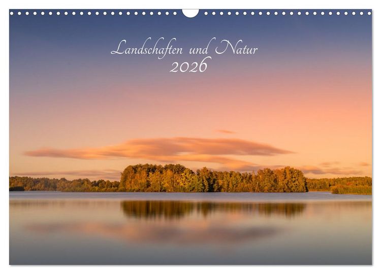 Produktbild: Landschaften und Natur 2026 (Wandkalender 2026 DIN A3 quer), CALVENDO Monatskalender