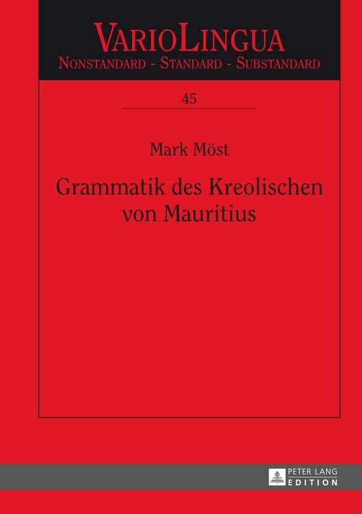 Produktbild: Grammatik des Kreolischen von Mauritius