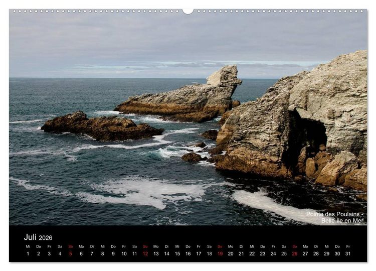Produktbild: Bretagne - Zwischen Meer und Geschichte (hochwertiger Premium Wandkalender 2026 DIN A2 quer), Kunstdruck in Hochglanz