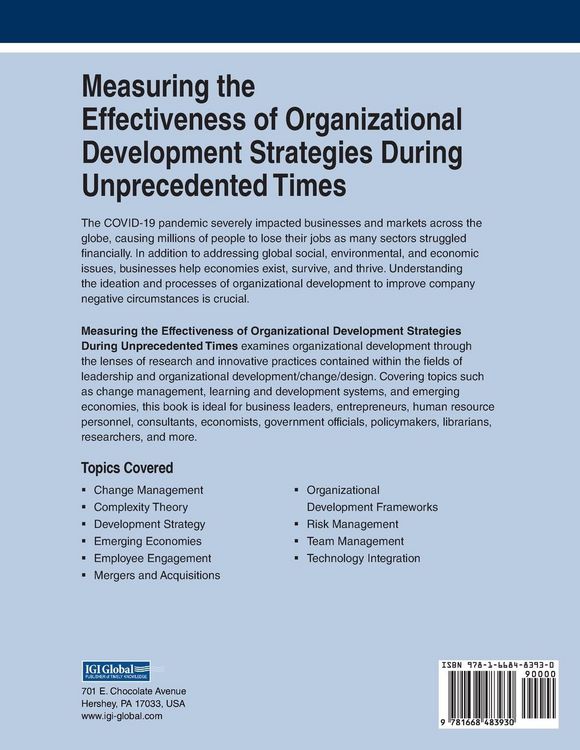 Produktbild: Measuring the Effectiveness of Organizational Development Strategies During Unprecedented Times