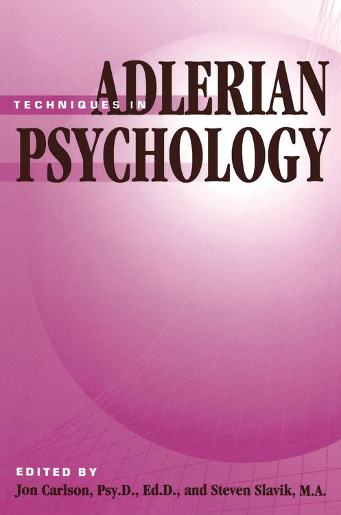 Produktbild: Techniques In Adlerian Psychology