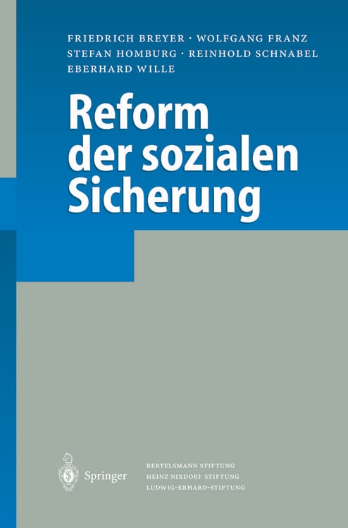 Produktbild: Reform der sozialen Sicherung