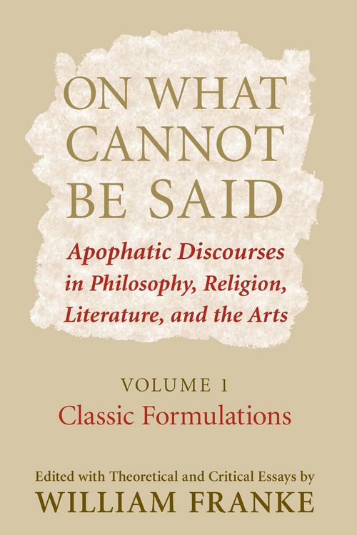 Produktbild: On What Cannot Be Said