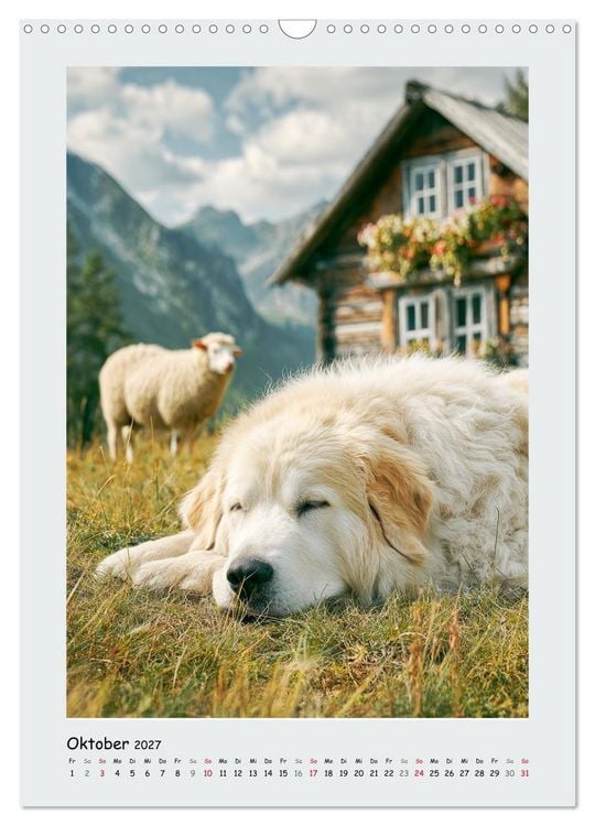 Produktbild: Pyren&auml;enberghunde. Stolze und wachsame Besch&uuml;tzer (Wandkalender 2027 DIN A3 hoch), CALVENDO Monatskalender