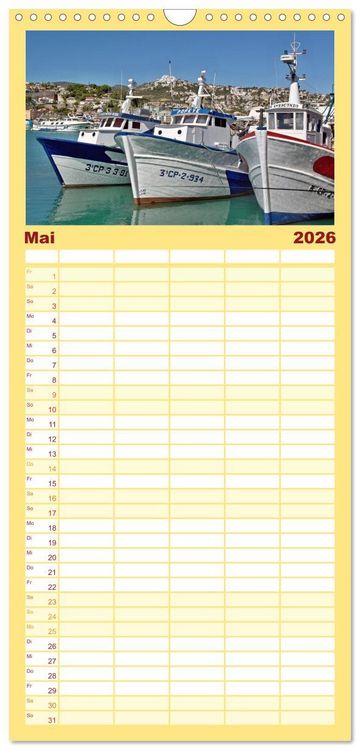 Produktbild: Familienplaner 2026 - Castellon die etwas andere Provinz mit 5 Spalten (Wandkalender, 21 x 45 cm) CALVENDO