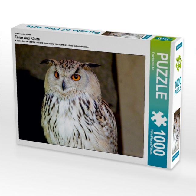 Produktbild: CALVENDO Puzzle Ein Motiv aus dem Kalender Eulen und K&auml;uze | 1000 Teile Lege-Gr&ouml;&szlig;e 64x48cm Foto-Puzzle f&uuml;r gl&uuml;ckliche Stunden