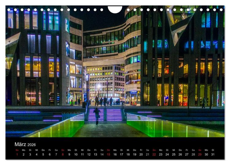 Produktbild: D&uuml;sseldorf - Impressionen (Wandkalender 2026 DIN A4 quer), CALVENDO Monatskalender
