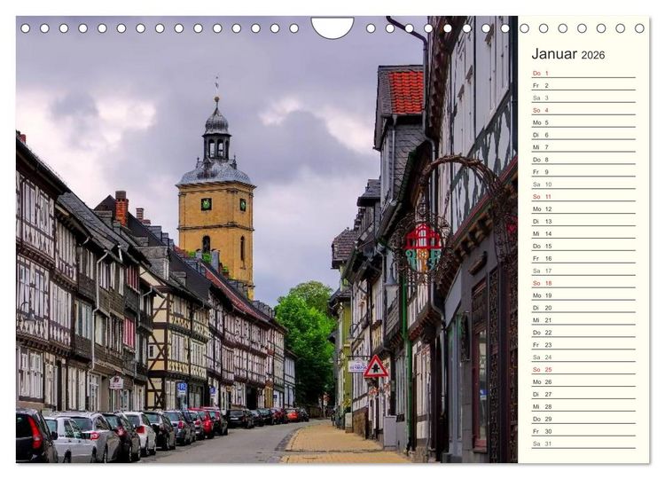 Produktbild: Goslar - Hanse- und Kaiserstadt im Harz (Wandkalender 2026 DIN A4 quer), CALVENDO Monatskalender