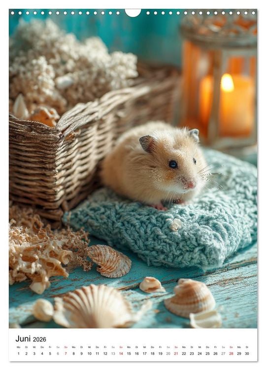 Produktbild: Hamster - s&uuml;&szlig;e Tiere zum Verlieben (Wandkalender 2026 DIN A3 hoch), CALVENDO Monatskalender