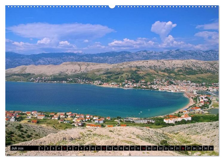 Produktbild: Kroatien (hochwertiger Premium Wandkalender 2026 DIN A2 quer), Kunstdruck in Hochglanz