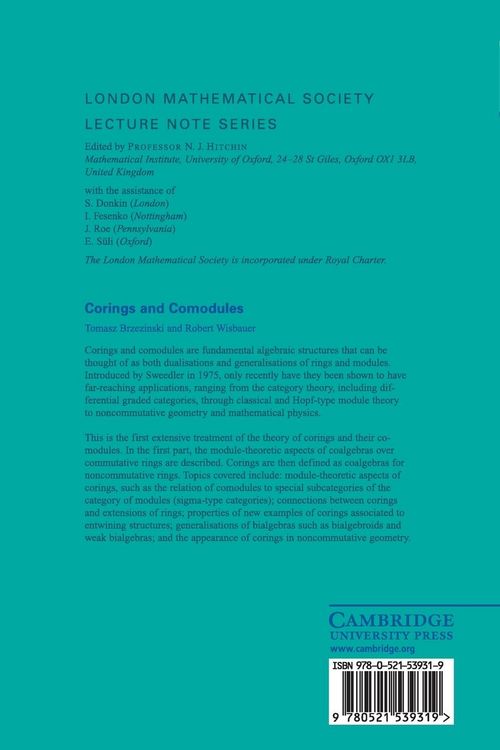 Produktbild: Corings and Comodules