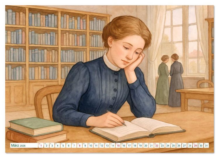 Produktbild: Selma Lagerl&ouml;f (Tischkalender 2026 DIN A5 quer), CALVENDO Monatskalender