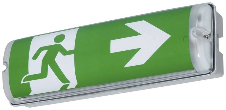 Produktbild: B-SAFETY BR564230 LED Fluchtweg-Notbeleuchtung Wandaufbaumontage Ausgang, Rettungsweg, rechts, links