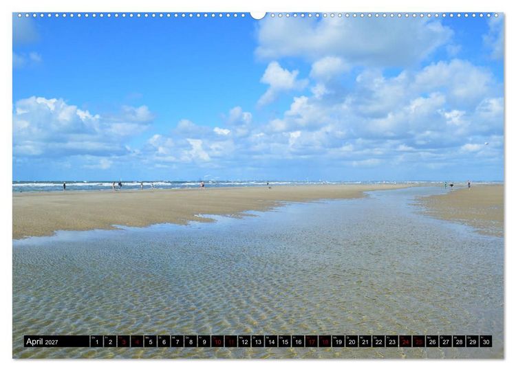Produktbild: Entlang der Nordseek&uuml;ste (hochwertiger Premium Wandkalender 2027 DIN A2 quer), Kunstdruck in Hochglanz
