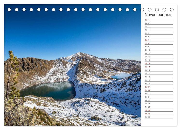 Produktbild: Bergseen im Ultental (Tischkalender 2026 DIN A5 quer), CALVENDO Monatskalender