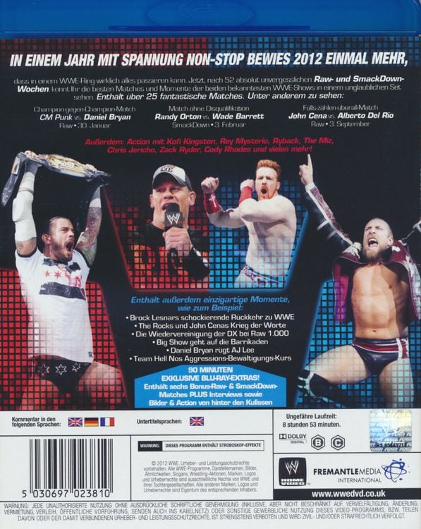 Produktbild: The Best of Raw & Smackdown 2012 [2 BRs]