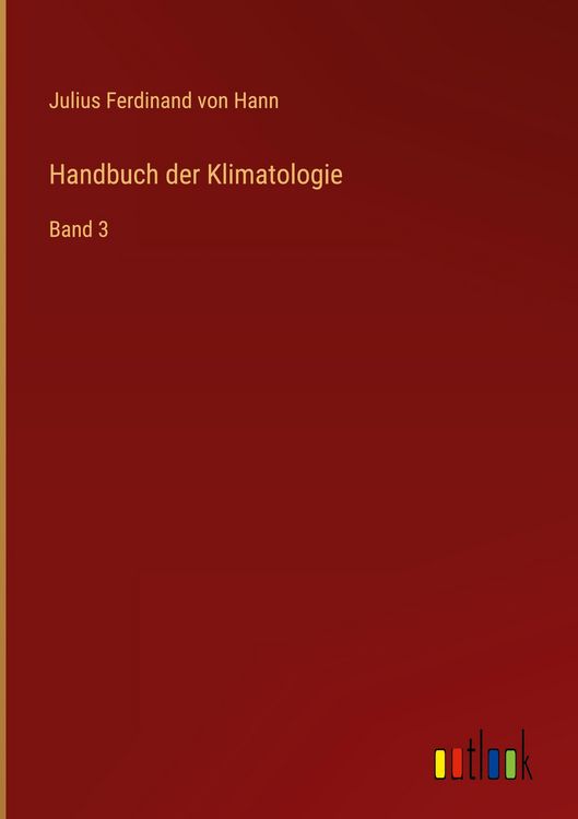 Produktbild: Handbuch der Klimatologie