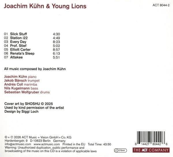 Produktbild: Joachim K&uuml;hn & Young Lions (Digipak)