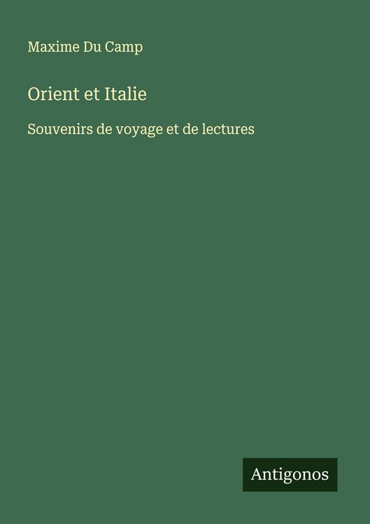 Produktbild: Orient et Italie