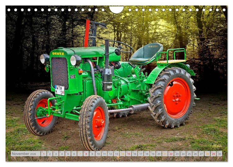 Produktbild: Oldtimer Sch&auml;tze. Ein Traktoren-Kalender (Wandkalender 2026 DIN A4 quer), CALVENDO Monatskalender