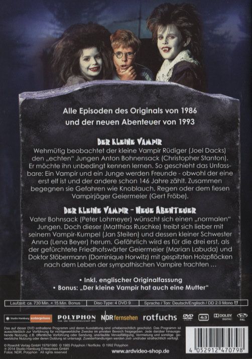 Produktbild: Der kleine Vampir - Alle Abenteuer [4 DVDs]