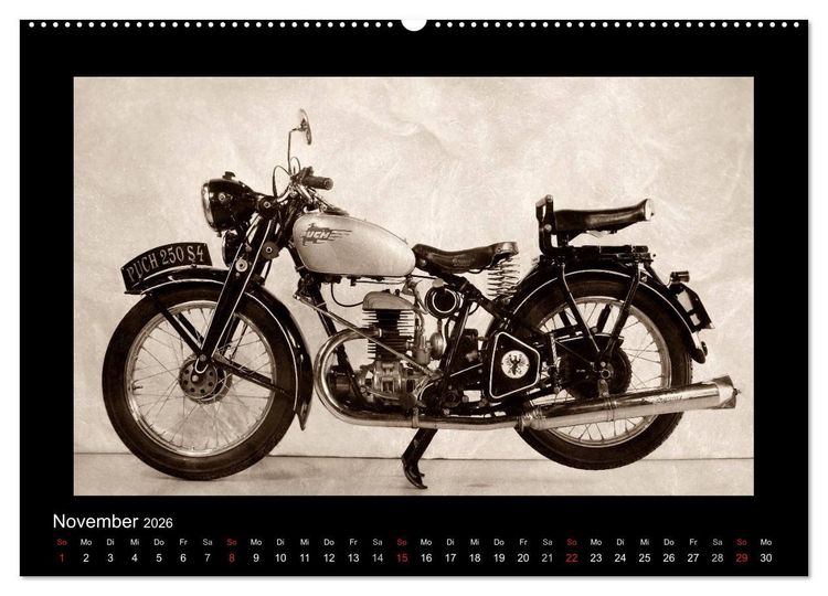 Produktbild: Motorrad Oldtimer aus &Ouml;sterreich (hochwertiger Premium Wandkalender 2026 DIN A2 quer), Kunstdruck in Hochglanz