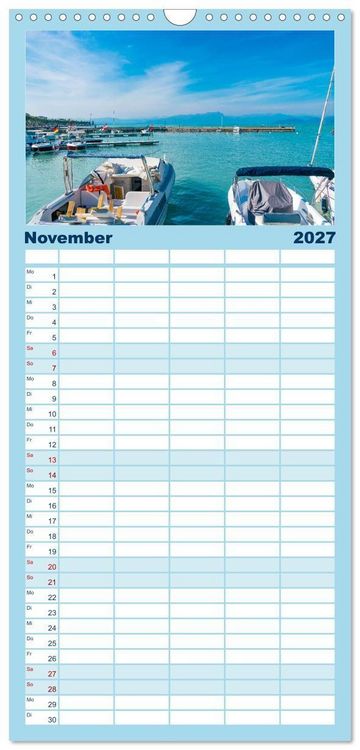Produktbild: Familienplaner 2027 - Traumziel am Gardasee. Peschiera del Garda mit 5 Spalten (Wandkalender, 21 x 45 cm) CALVENDO