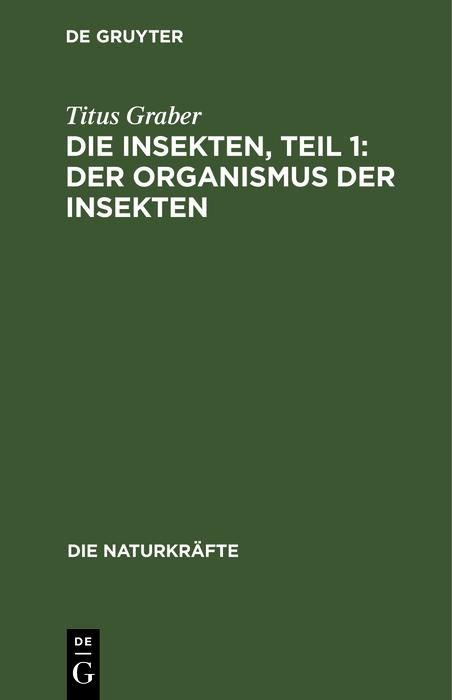Produktbild: Die Insekten, Teil 1: Der Organismus der Insekten