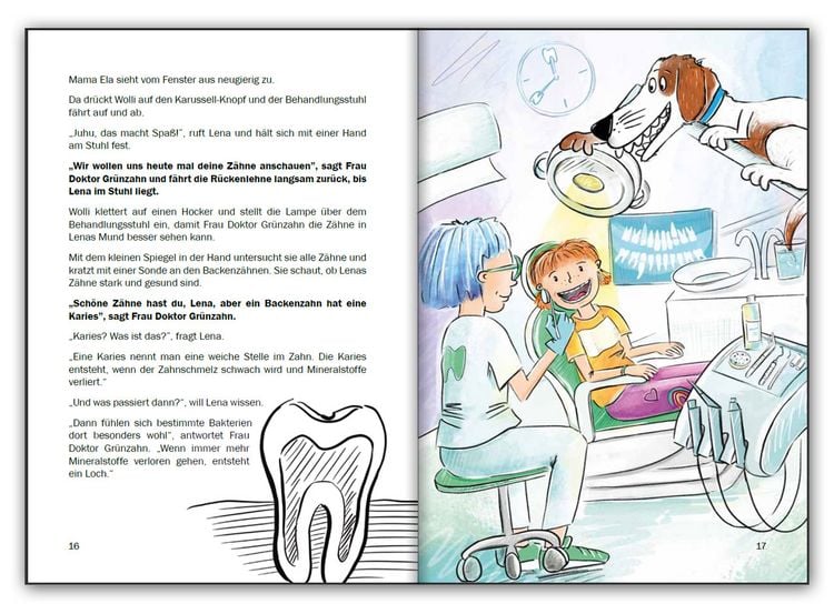 Produktbild: Nie mehr Karies! Wie Kinderz&auml;hne gesund werden und bleiben: mit Prophylaxe-Tipps aus der Kinderzahnarztpraxis und ausf&uuml;hrlichem Rezepte-Teil zu zahngesunder Ern&auml;hrung