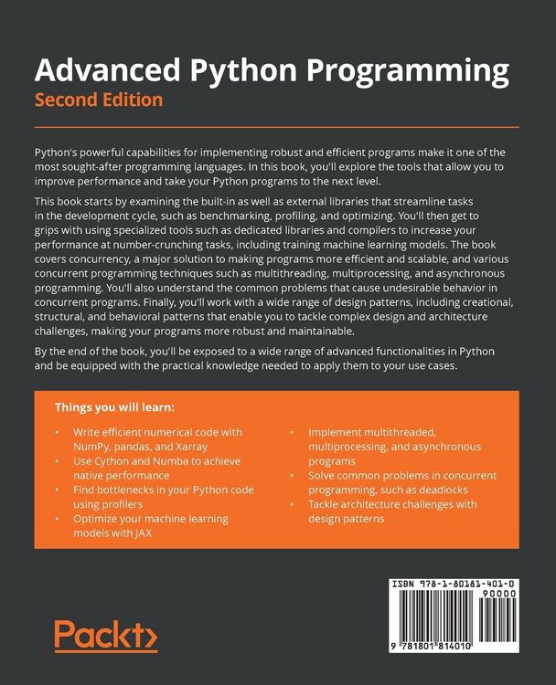 Produktbild: Advanced Python Programming - Second Edition