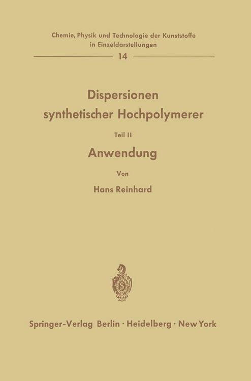 Produktbild: Dispersionen synthetischer Hochpolymerer
