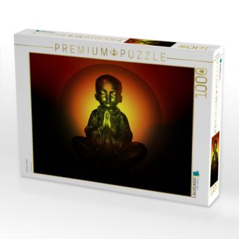 Produktbild: CALVENDO Puzzle Buddha im Gebet | 1000 Teile Lege-Gr&ouml;&szlig;e 64x48cm Foto-Puzzle f&uuml;r gl&uuml;ckliche Stunden