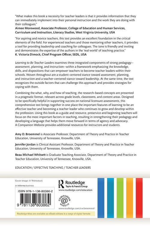 Produktbild: Learning to Be Teacher Leaders