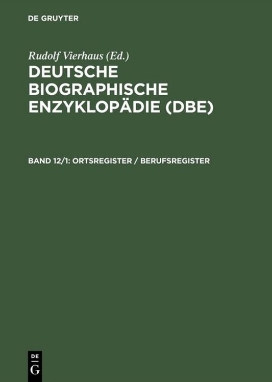 Produktbild: Ortsregister / Berufsregister