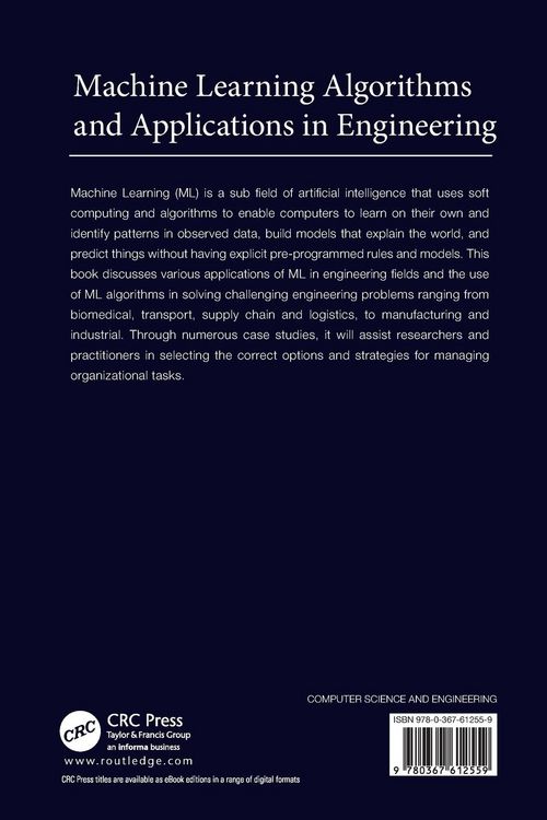 Produktbild: Machine Learning Algorithms and Applications in Engineering