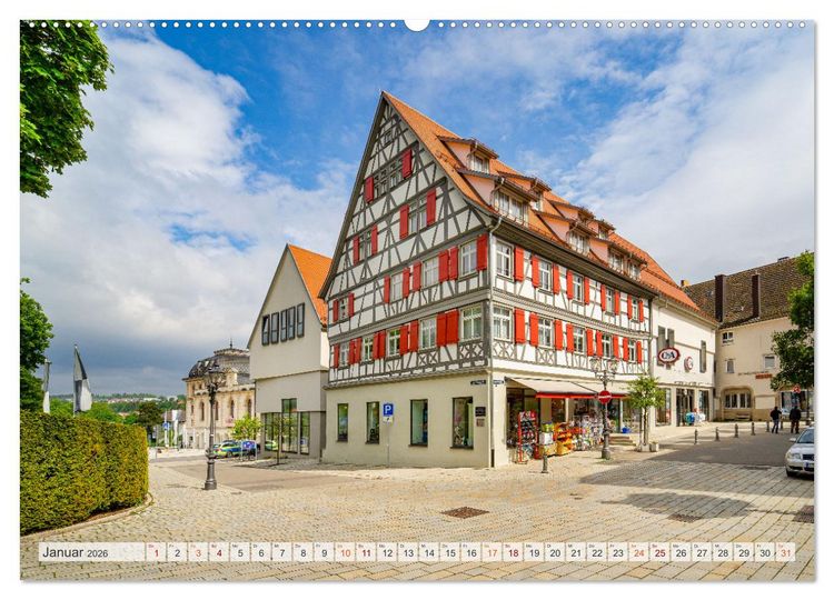Produktbild: Sigmaringen Impressionen (hochwertiger Premium Wandkalender 2026 DIN A2 quer), Kunstdruck in Hochglanz