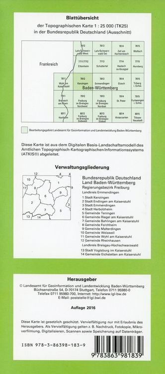 Produktbild: Kenzingen 1 : 25 000