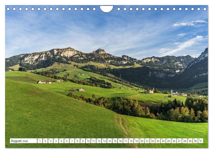 Produktbild: Appenzellerland (Wandkalender 2026 DIN A4 quer), CALVENDO Monatskalender