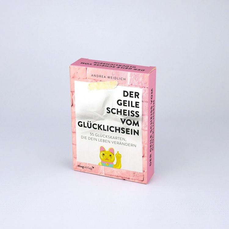 Produktbild: Der geile Schei&szlig; vom Gl&uuml;cklichsein &ndash; 55 Gl&uuml;ckskarten, die dein Leben ver&auml;ndern