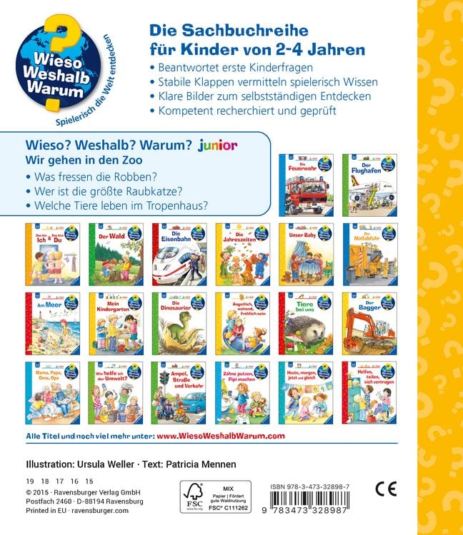 Produktbild: Wieso? Weshalb? Warum? junior (2-4 J.), Band 30 - Wir gehen in den Zoo