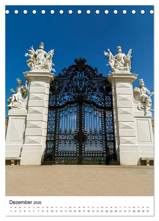 Produktbild: Schloss Hof &ndash; Die Perle unter den Marchfeldschl&ouml;ssern (Tischkalender 2026 DIN A5 hoch), CALVENDO Monatskalender