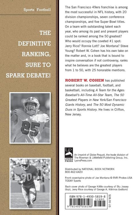 Produktbild: The 50 Greatest Players in San Francisco 49ers History