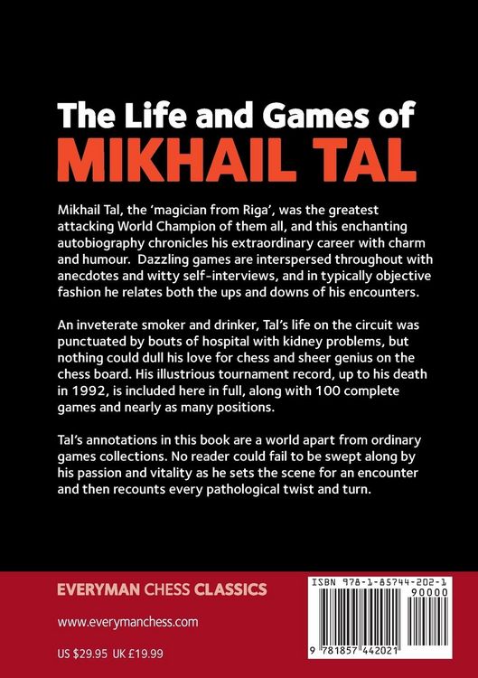 Produktbild: The Life and Games of Mikhail Tal