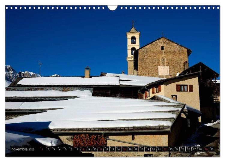 Produktbild: Neige sur les Hautes Alpes (Calendrier mural 2026 DIN A3 vertical), CALVENDO calendrier mensuel