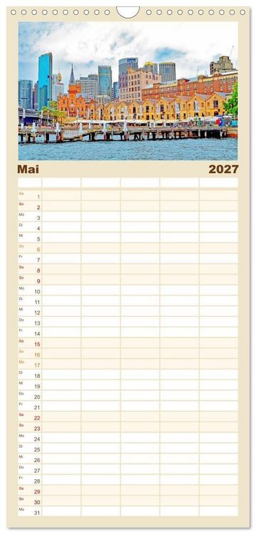 Produktbild: Familienplaner 2027 - Sydney - beeindruckende Metropole mit 5 Spalten (Wandkalender, 21 x 45 cm) CALVENDO